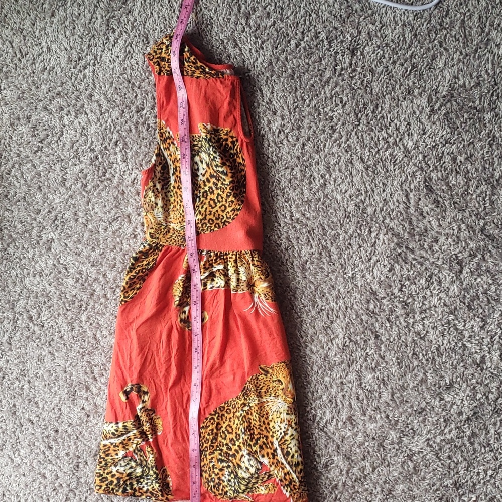 Minkpink Jaguar Red Sleevel Baby Doll Dress, Sz S - Picture 13 of 14